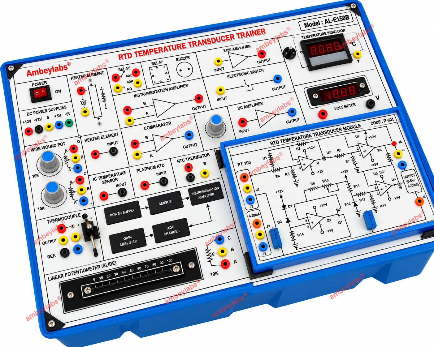 AL-E150B ADVANCED RTD TEMPERATURE TRANSDUCER TRAINER